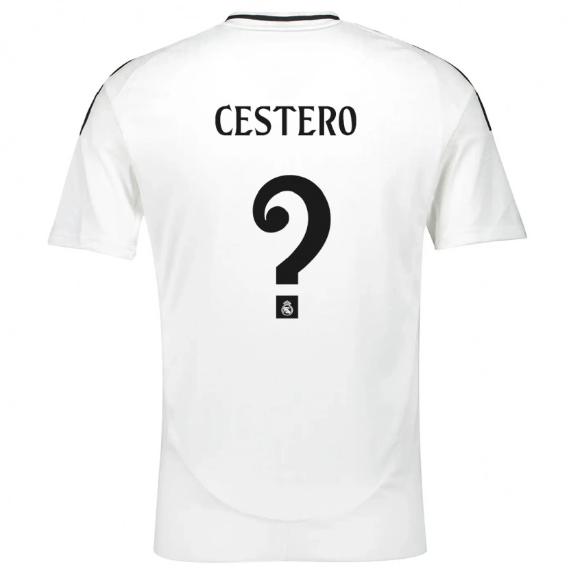Danxen Mujer Camiseta Jorge Cestero #0 Blanco 1ª Equipación 2024/25 La Camisa México