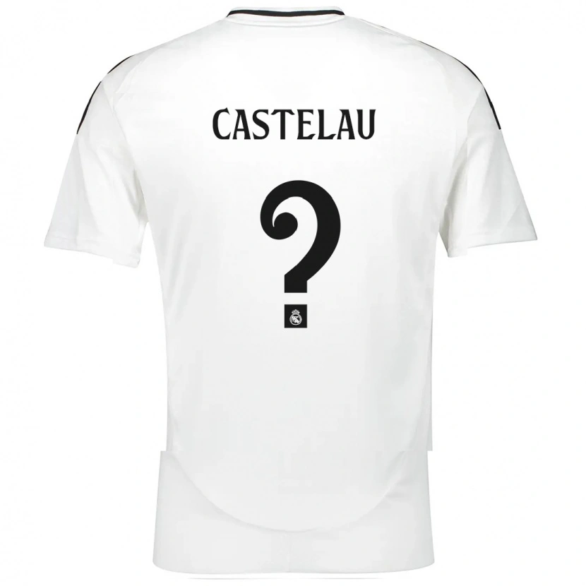 Danxen Mujer Camiseta Alber Castelau #0 Blanco 1ª Equipación 2024/25 La Camisa México