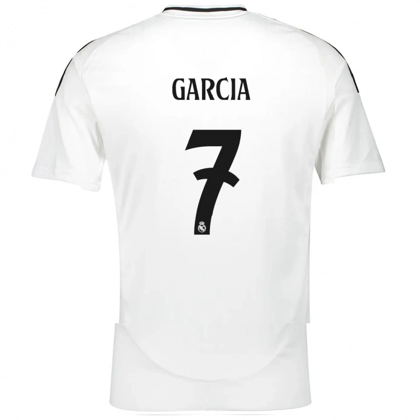 Danxen Mujer Camiseta Gonzalo García #7 Blanco 1ª Equipación 2024/25 La Camisa México