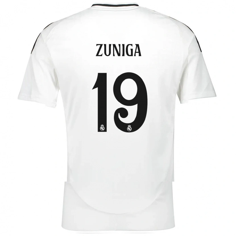 Danxen Mujer Camiseta Loren Zúñiga #19 Blanco 1ª Equipación 2024/25 La Camisa México