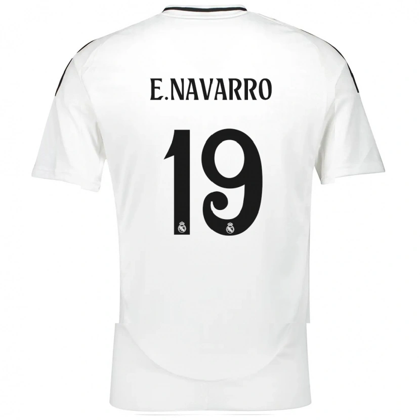 Danxen Mujer Camiseta Eva Navarro #19 Blanco 1ª Equipación 2024/25 La Camisa México