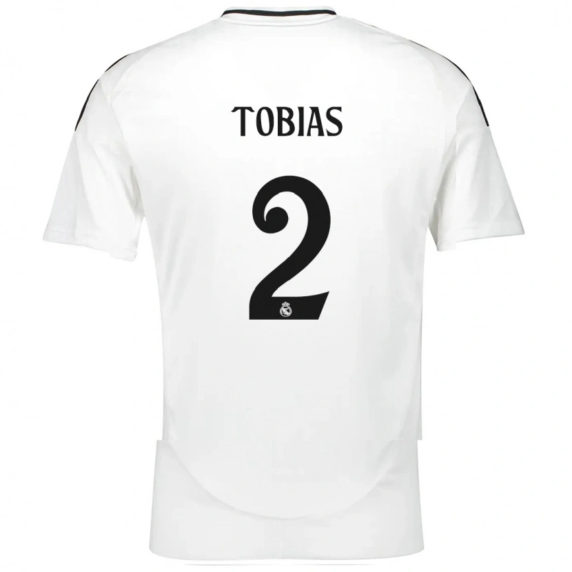 Danxen Mujer Camiseta Vinícius Tobias #2 Blanco 1ª Equipación 2024/25 La Camisa México