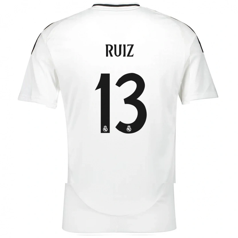 Danxen Mujer Camiseta Guillermo Ruiz #13 Blanco 1ª Equipación 2024/25 La Camisa México