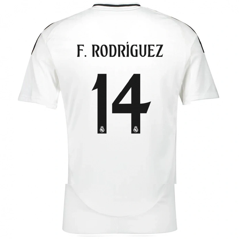 Danxen Mujer Camiseta Fer Rodríguez #14 Blanco 1ª Equipación 2024/25 La Camisa México