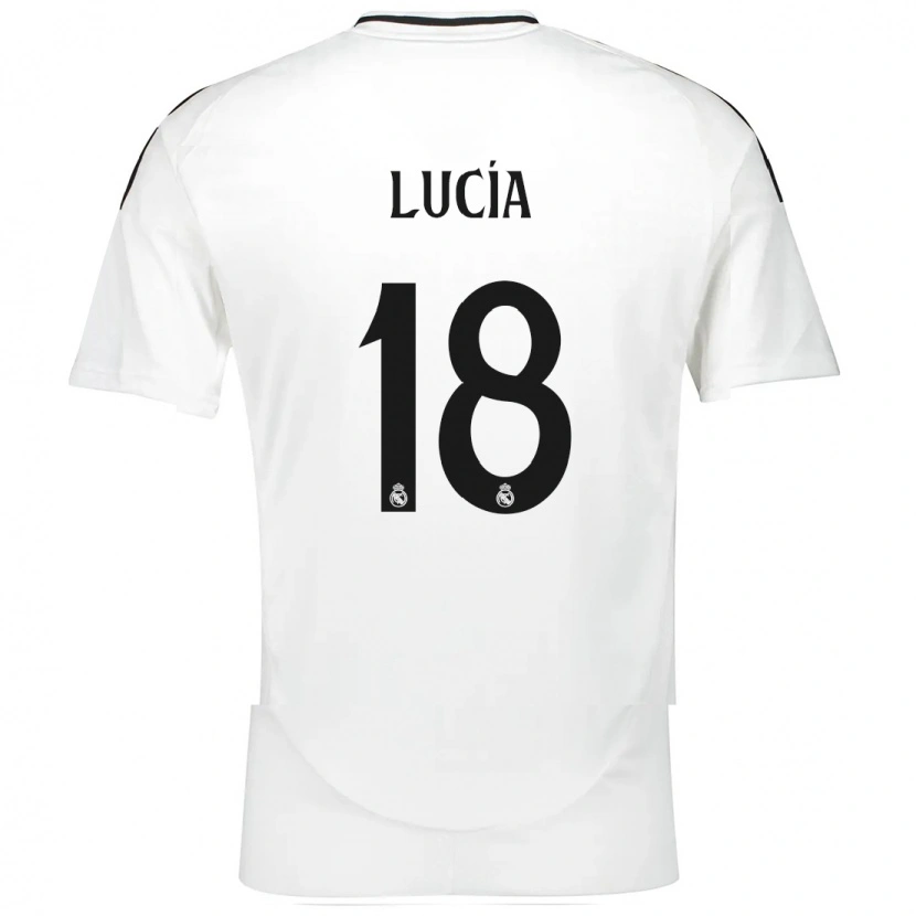 Danxen Mujer Camiseta Lucia Rodriguez #18 Blanco 1ª Equipación 2024/25 La Camisa México