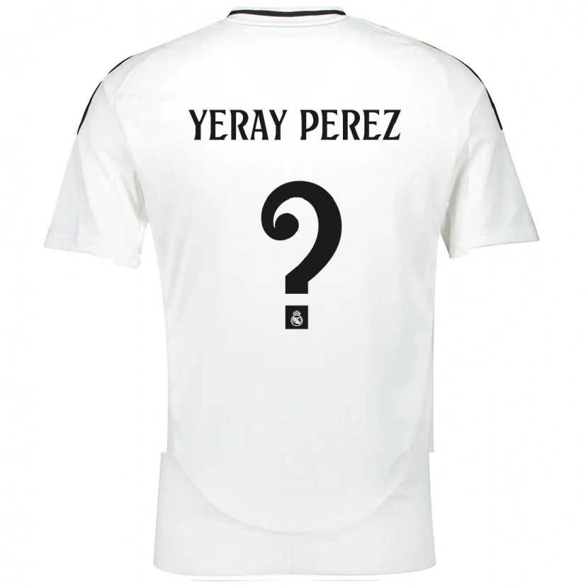Danxen Mujer Camiseta Yeray Perez #0 Blanco 1ª Equipación 2024/25 La Camisa México