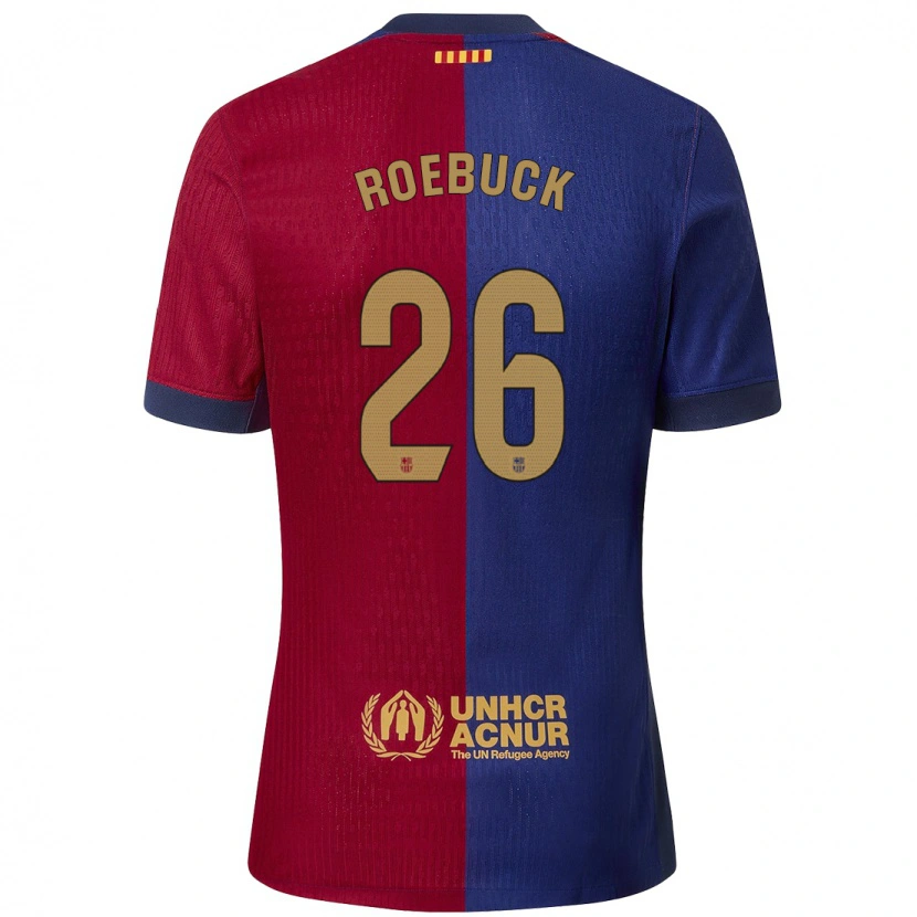 Danxen Mujer Camiseta Ellie Roebuck #26 Azul Rojo 1ª Equipación 2024/25 La Camisa México