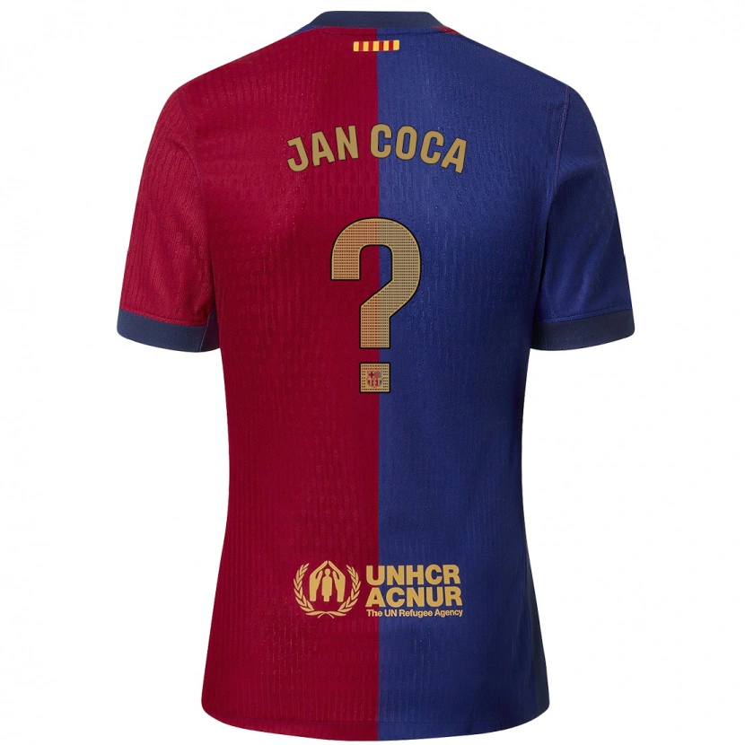 Danxen Mujer Camiseta Jan Coca #0 Azul Rojo 1ª Equipación 2024/25 La Camisa México