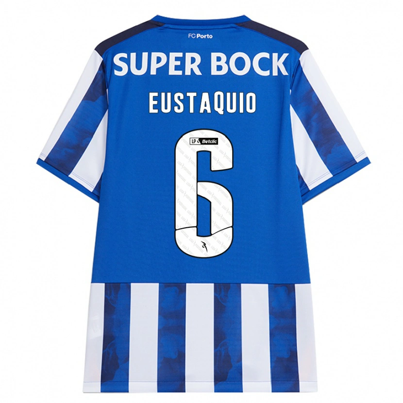 Danxen Mujer Camiseta Stephen Eustaquio #6 Azul Blanco 1ª Equipación 2024/25 La Camisa México