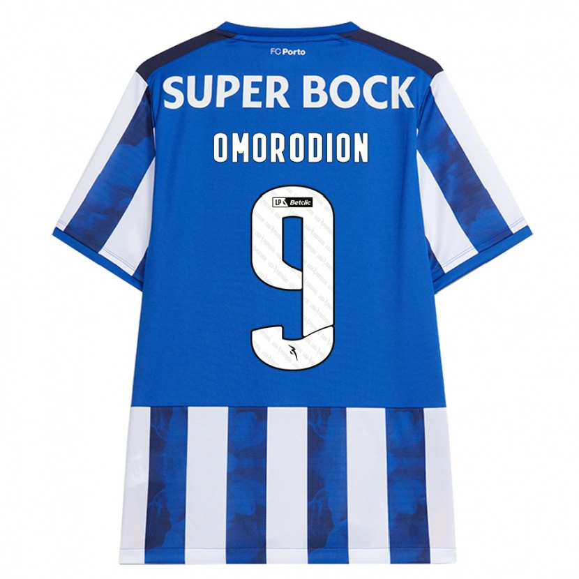 Danxen Mujer Camiseta Samu Omorodion #9 Azul Blanco 1ª Equipación 2024/25 La Camisa México
