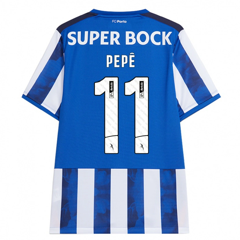 Danxen Mujer Camiseta Pepê #11 Azul Blanco 1ª Equipación 2024/25 La Camisa México