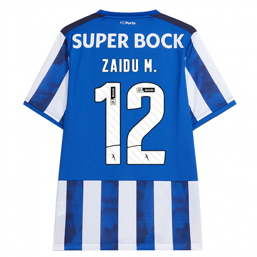Danxen Mujer Camiseta Zaidu #12 Azul Blanco 1ª Equipación 2024/25 La Camisa México