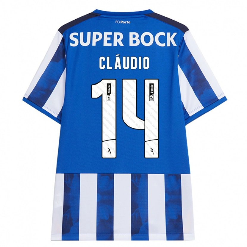 Danxen Mujer Camiseta Cláudio Ramos #14 Azul Blanco 1ª Equipación 2024/25 La Camisa México