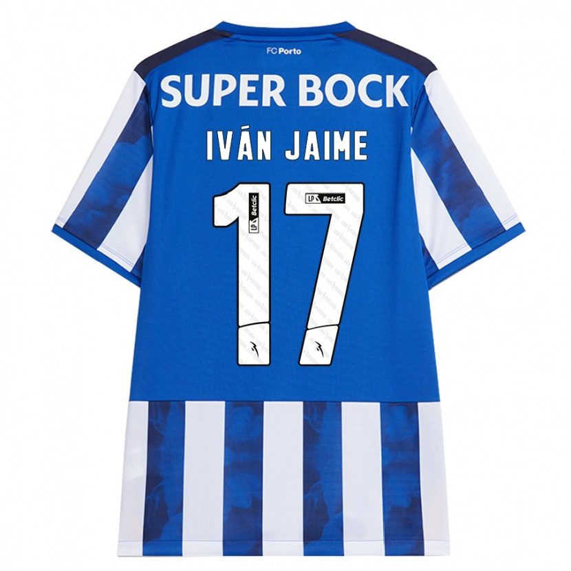 Danxen Mujer Camiseta Iván Jaime #17 Azul Blanco 1ª Equipación 2024/25 La Camisa México