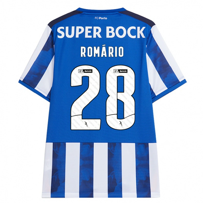 Danxen Mujer Camiseta Romário Baró #28 Azul Blanco 1ª Equipación 2024/25 La Camisa México