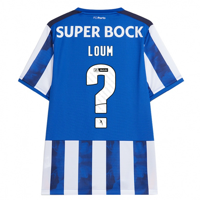 Danxen Mujer Camiseta Mamadou Loum #0 Azul Blanco 1ª Equipación 2024/25 La Camisa México