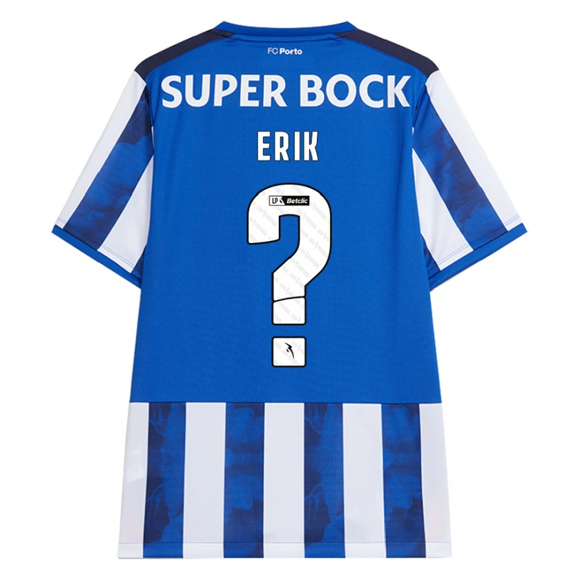 Danxen Mujer Camiseta Erik #0 Azul Blanco 1ª Equipación 2024/25 La Camisa México