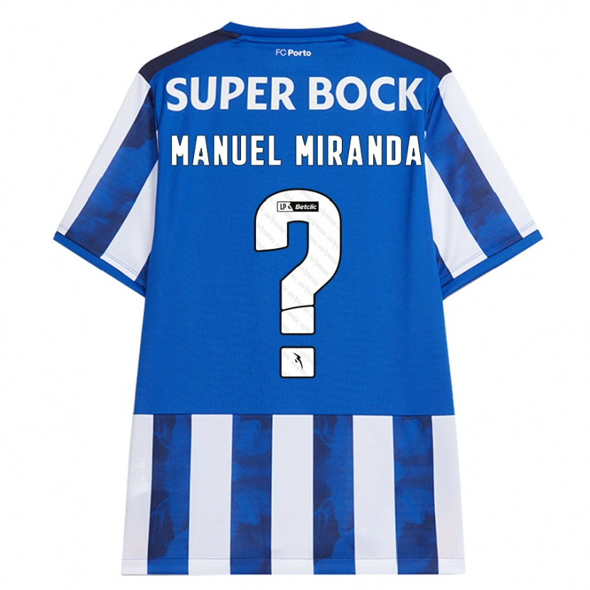 Danxen Mujer Camiseta Manuel Miranda #0 Azul Blanco 1ª Equipación 2024/25 La Camisa México