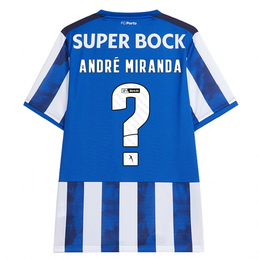 Danxen Mujer Camiseta André Miranda #0 Azul Blanco 1ª Equipación 2024/25 La Camisa México