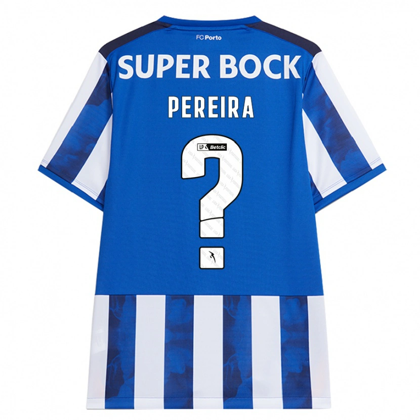 Danxen Mujer Camiseta João Pereira #0 Azul Blanco 1ª Equipación 2024/25 La Camisa México