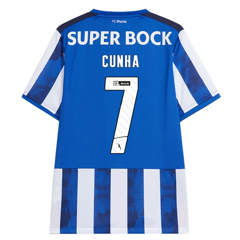 Danxen Mujer Camiseta Duarte Cunha #7 Azul Blanco 1ª Equipación 2024/25 La Camisa México