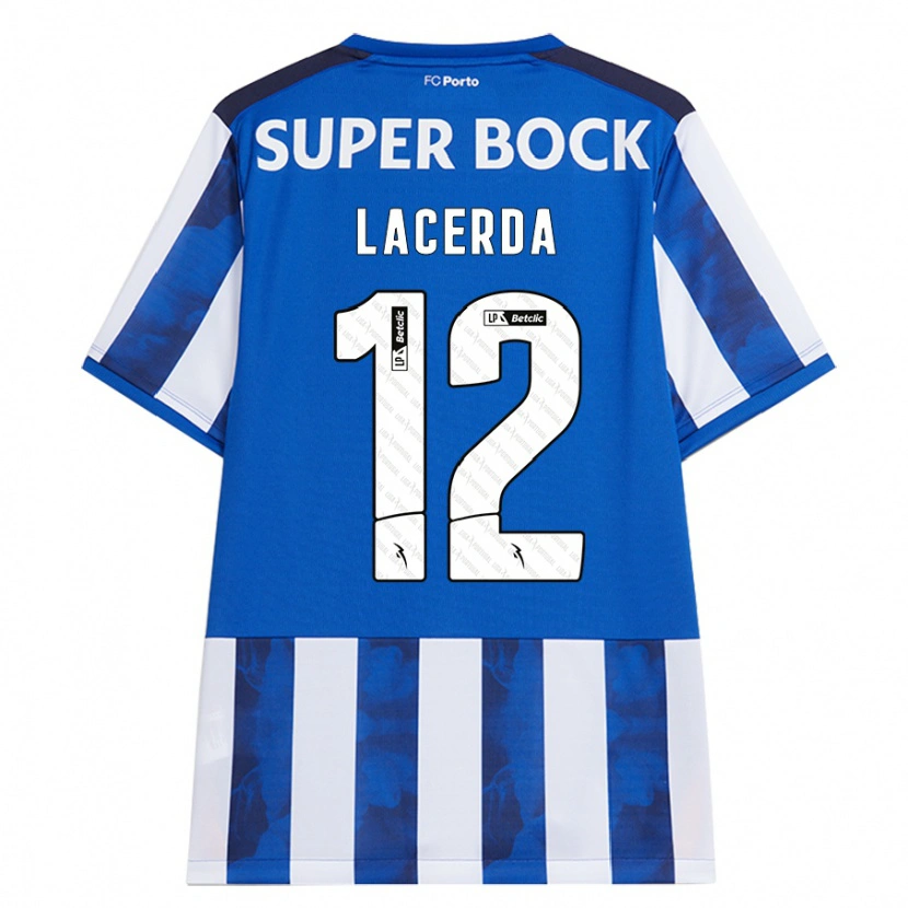 Danxen Mujer Camiseta Lacerda #12 Azul Blanco 1ª Equipación 2024/25 La Camisa México