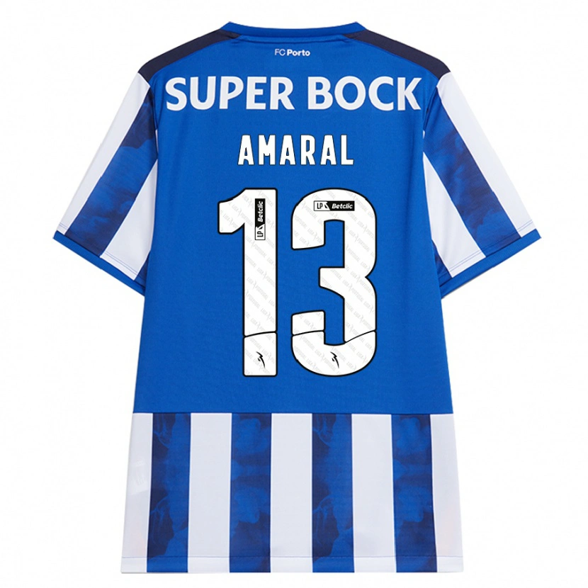 Danxen Mujer Camiseta Fábio Amaral #13 Azul Blanco 1ª Equipación 2024/25 La Camisa México