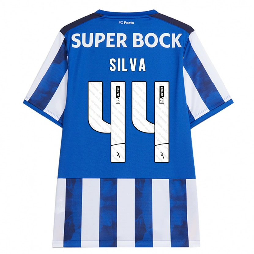 Danxen Mujer Camiseta Felipe Silva #44 Azul Blanco 1ª Equipación 2024/25 La Camisa México