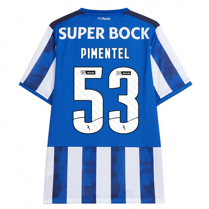 Danxen Mujer Camiseta Eric Pimentel #53 Azul Blanco 1ª Equipación 2024/25 La Camisa México