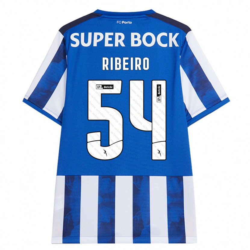 Danxen Mujer Camiseta António Ribeiro #54 Azul Blanco 1ª Equipación 2024/25 La Camisa México