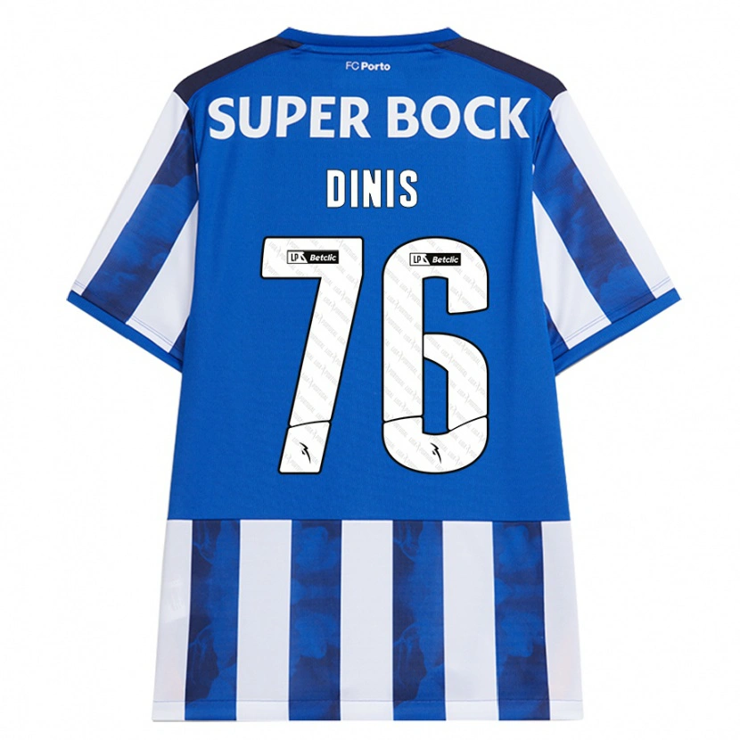 Danxen Mujer Camiseta Dinis #76 Azul Blanco 1ª Equipación 2024/25 La Camisa México