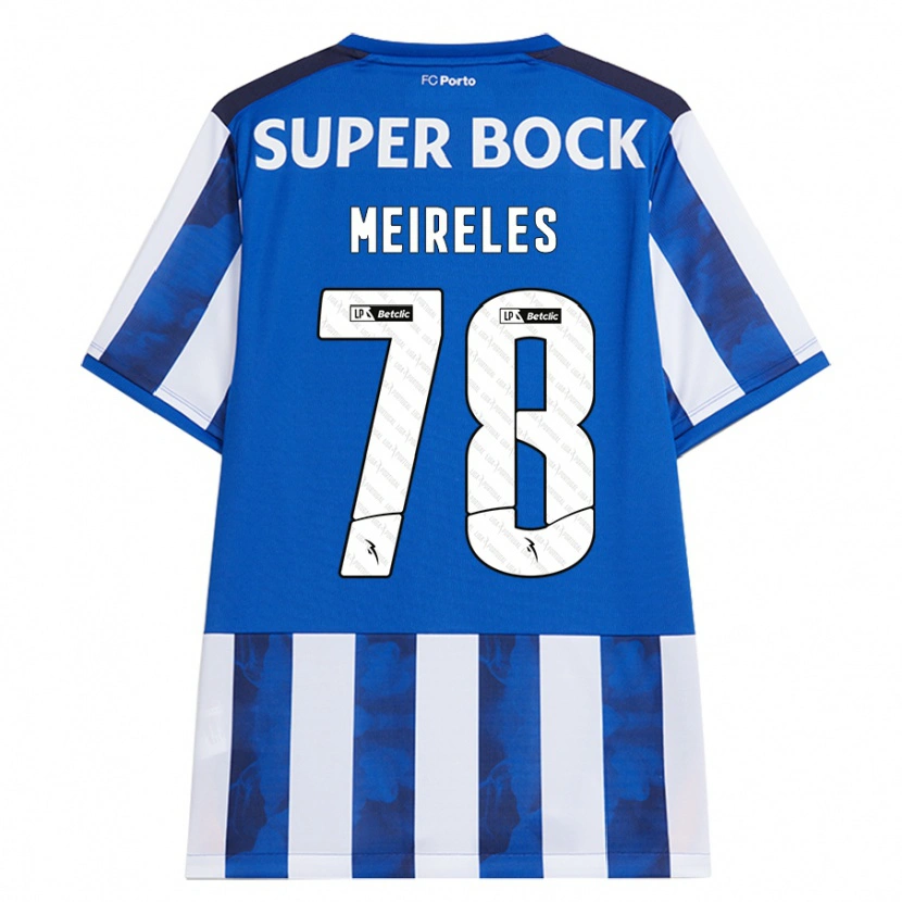 Danxen Mujer Camiseta Jorge Meireles #78 Azul Blanco 1ª Equipación 2024/25 La Camisa México
