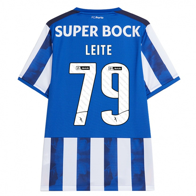 Danxen Mujer Camiseta Afonso Leite #79 Azul Blanco 1ª Equipación 2024/25 La Camisa México