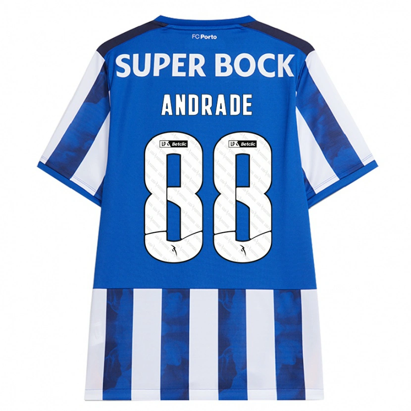 Danxen Mujer Camiseta Domingos Andrade #88 Azul Blanco 1ª Equipación 2024/25 La Camisa México