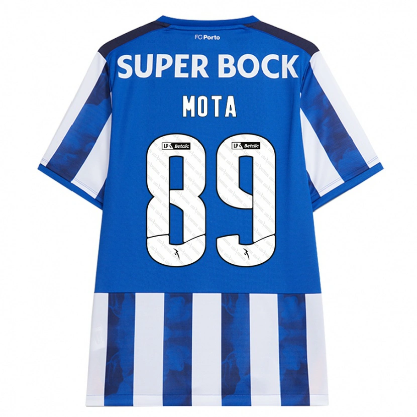 Danxen Mujer Camiseta Luís Mota #89 Azul Blanco 1ª Equipación 2024/25 La Camisa México