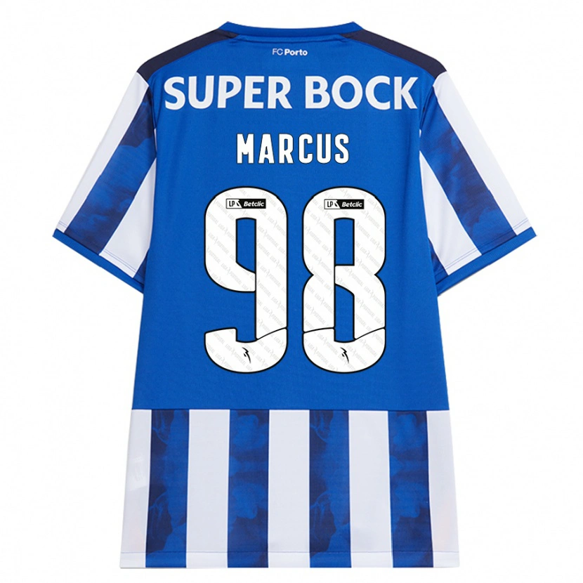 Danxen Mujer Camiseta Abraham Marcus #98 Azul Blanco 1ª Equipación 2024/25 La Camisa México