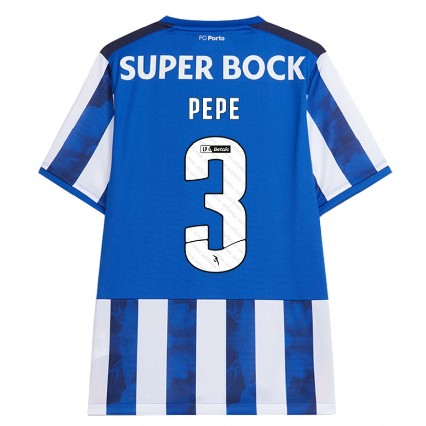Danxen Mujer Camiseta Pepe #3 Azul Blanco 1ª Equipación 2024/25 La Camisa México