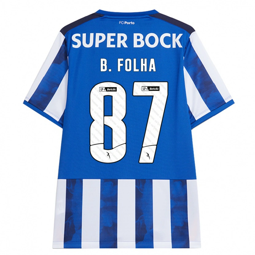 Danxen Mujer Camiseta Bernardo Folha #87 Azul Blanco 1ª Equipación 2024/25 La Camisa México