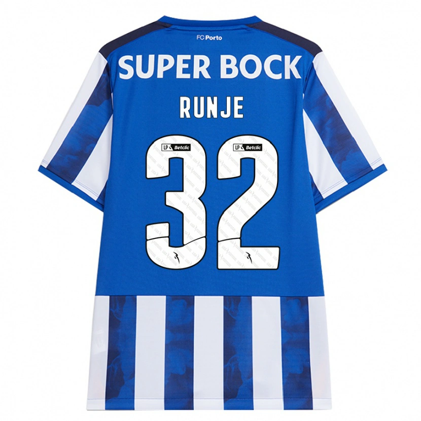 Danxen Mujer Camiseta Roko Runje #32 Azul Blanco 1ª Equipación 2024/25 La Camisa México