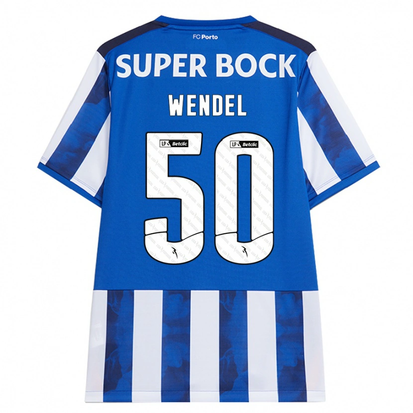 Danxen Mujer Camiseta Wendel #50 Azul Blanco 1ª Equipación 2024/25 La Camisa México