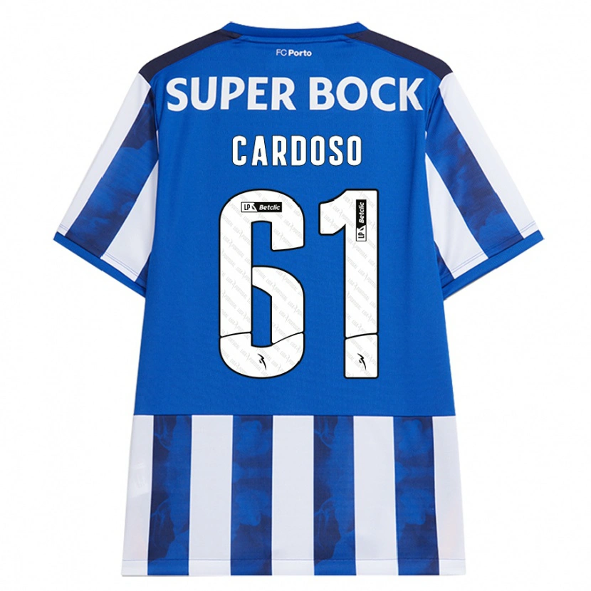 Danxen Mujer Camiseta Ivan Cardoso #61 Azul Blanco 1ª Equipación 2024/25 La Camisa México