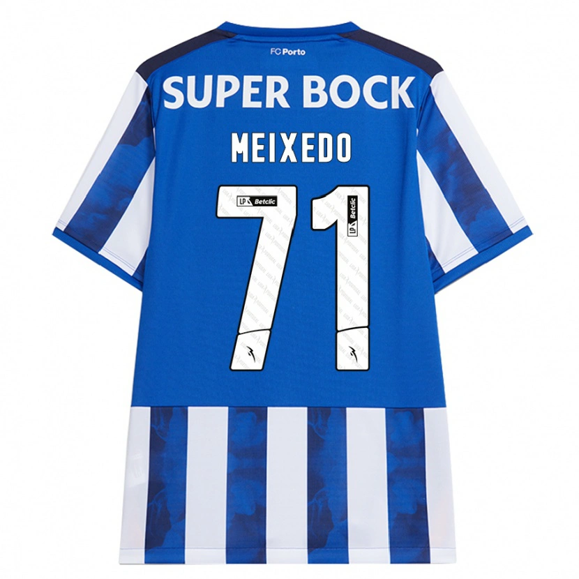 Danxen Mujer Camiseta Francisco Meixedo #71 Azul Blanco 1ª Equipación 2024/25 La Camisa México