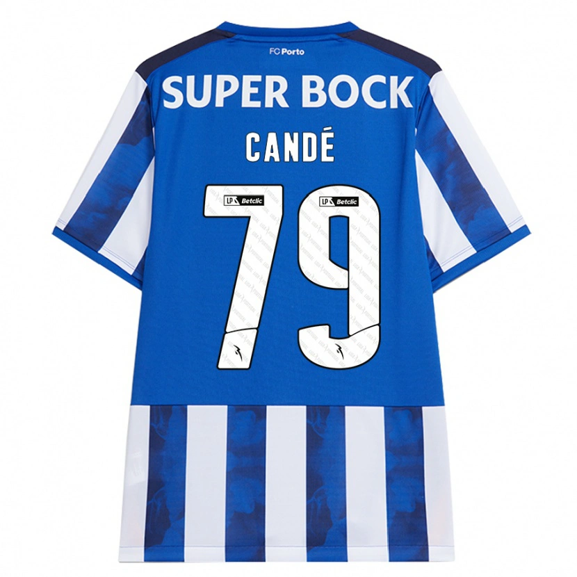 Danxen Mujer Camiseta Umaro Candé #79 Azul Blanco 1ª Equipación 2024/25 La Camisa México