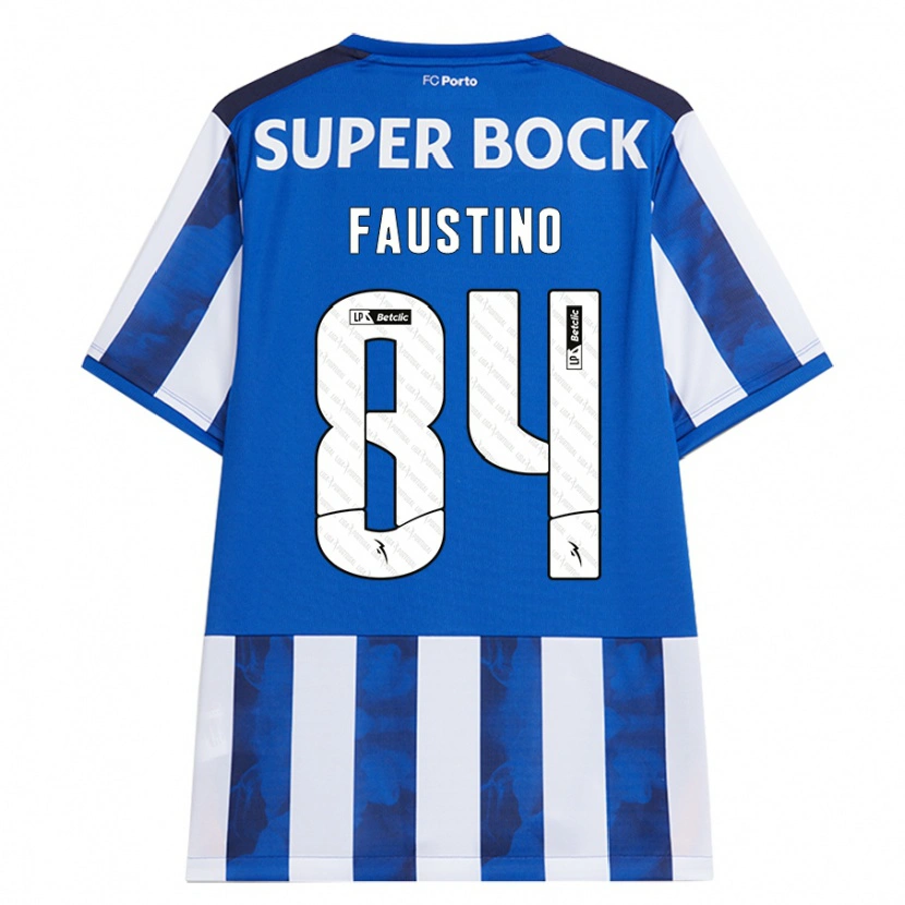 Danxen Mujer Camiseta Levi Faustino #84 Azul Blanco 1ª Equipación 2024/25 La Camisa México
