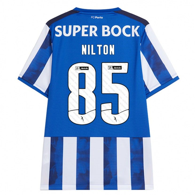 Danxen Mujer Camiseta Nilton #85 Azul Blanco 1ª Equipación 2024/25 La Camisa México