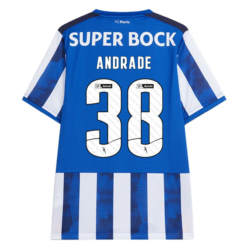 Danxen Mujer Camiseta Fernando Andrade #38 Azul Blanco 1ª Equipación 2024/25 La Camisa México