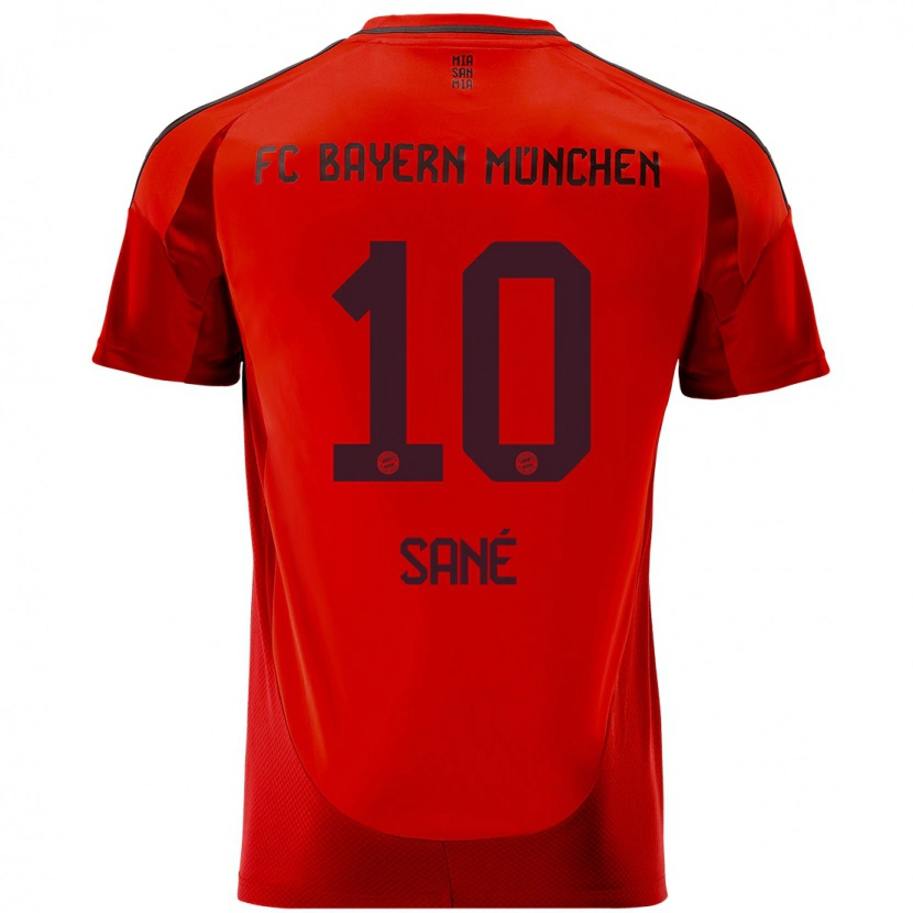 Danxen Mujer Camiseta Leroy Sané #10 Rojo 1ª Equipación 2024/25 La Camisa México