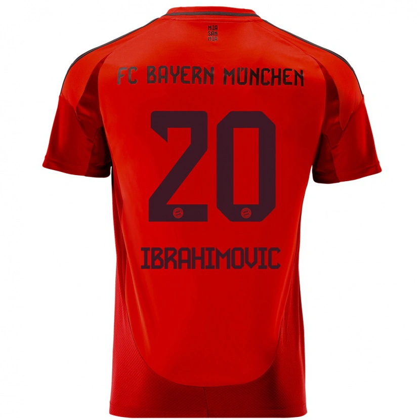 Danxen Mujer Camiseta Arijon Ibrahimovic #20 Rojo 1ª Equipación 2024/25 La Camisa México