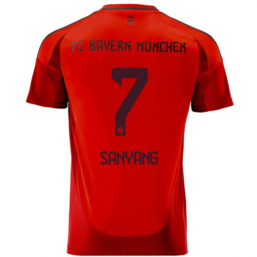 Danxen Mujer Camiseta Mamin Sanyang #7 Rojo 1ª Equipación 2024/25 La Camisa México