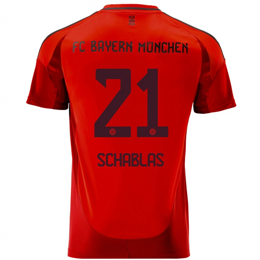 Danxen Mujer Camiseta Matteo Schablas #21 Rojo 1ª Equipación 2024/25 La Camisa México